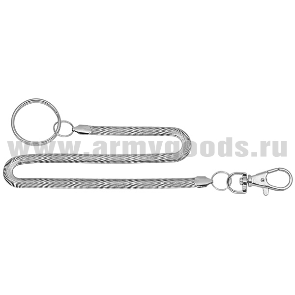 Цепочка с карабином и кольцом (29-38 см)