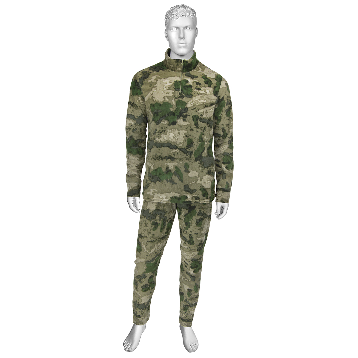 Термобелье флисовое "мох" (A-TACS FG) (фуфайка и кальсоны; 100% ПП) (С-1195) р-ры с 44 по 60