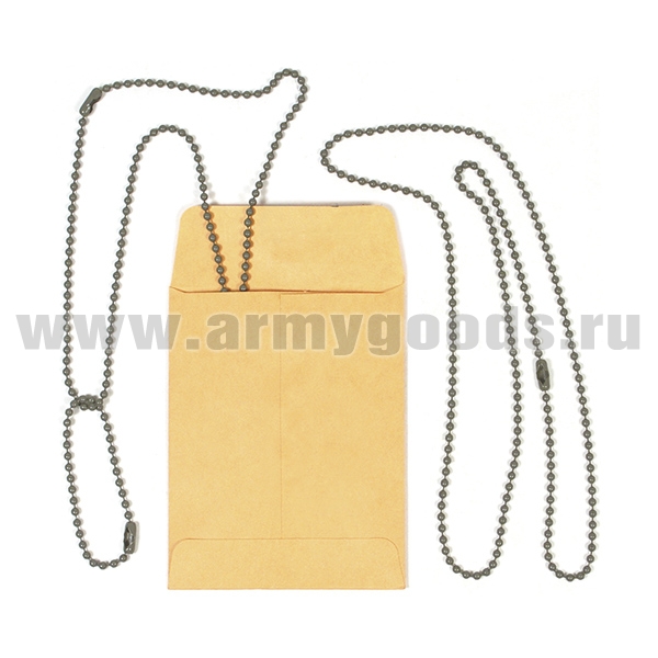 Цепочка для жетонов НАТО США (светло-оливков./ coyote tan) в инд. упаковке
