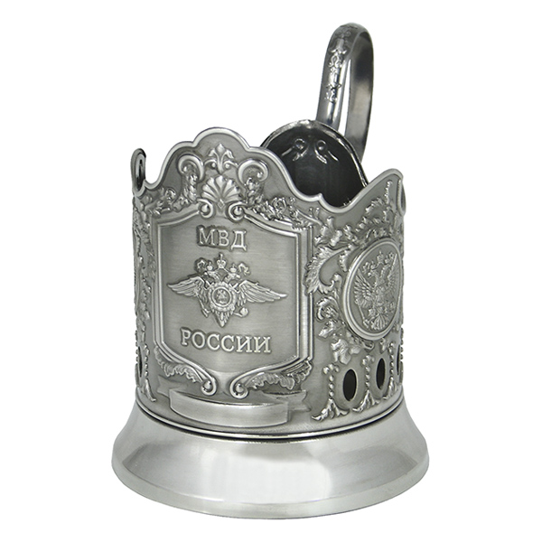Подстаканник никелированный МВД России
