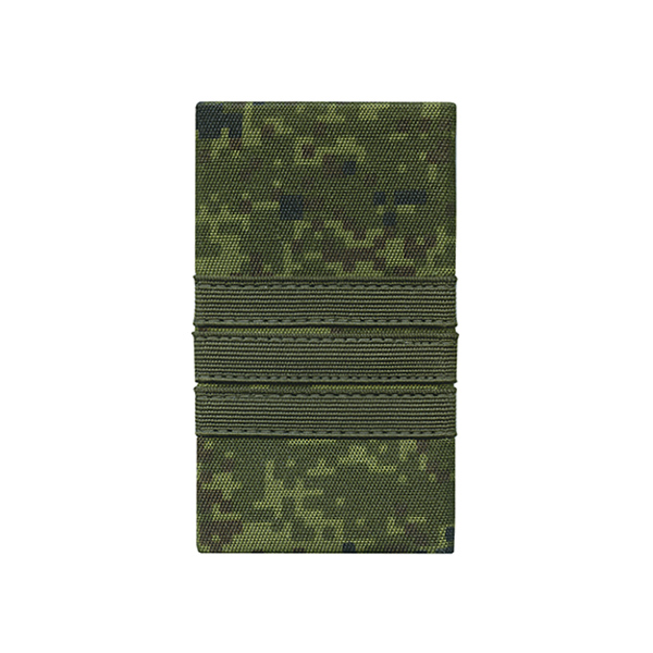 Ф/пог. русская цифра с нашит. текстильным галуном оливк. (сержант) на липучке (пластик)