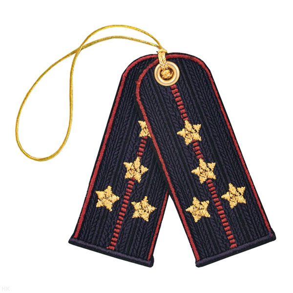 Брелок вышитый Погончики ФСИН (капитан)