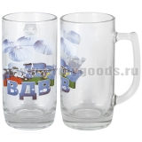 Кружка пивная стеклянная ВДВ (самолет с парашютами) 0,33 л