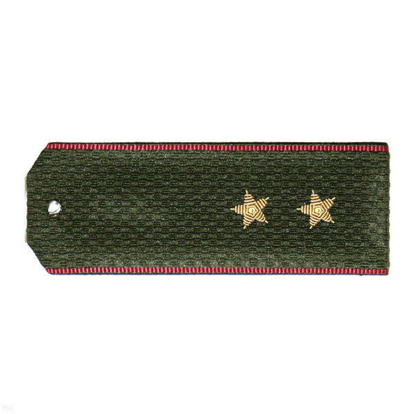 Погоны ВВ оливк. с крап. кантом, вышит. канителью  (прапорщик)