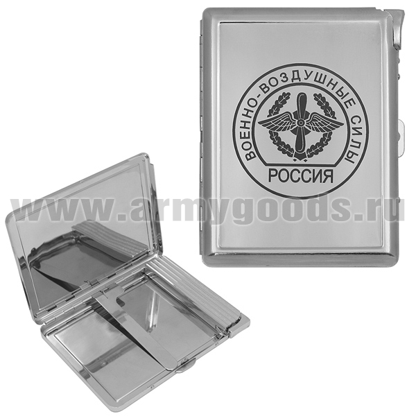 Портсигар с лазерной гравировкой ВВС