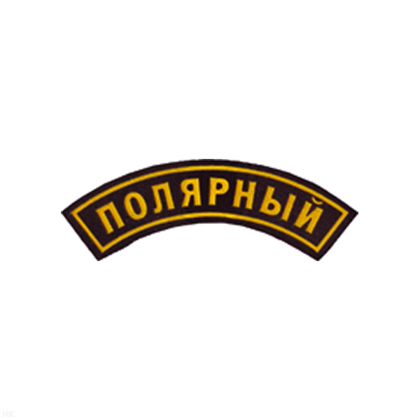 Нашивка на рукав дугов. пластизол. Полярный