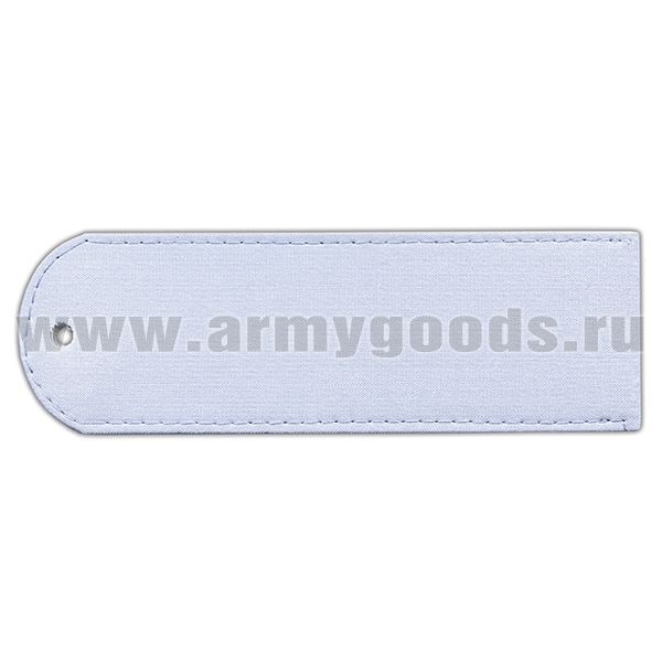 Погоны из рубаш. ткани бледно-голубые чистые без канта (Полиция) на рубашку (пластик)