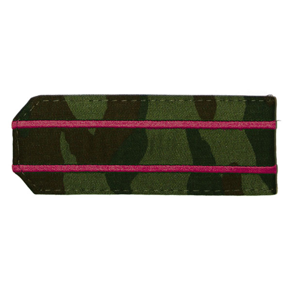 Погоны из рубаш. ткани кмф зел. с 2 вышит. крап.и просв. на камуфляж