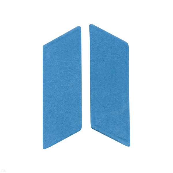 Петлицы на воротник суконные без мет. основы (голубые)