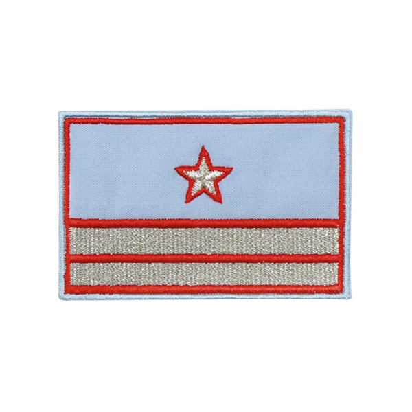 Нагрудный знак вышит. РЖД (голубой) 2 галуна 1 звезда (нов/обр)