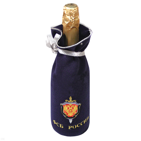 Мешочек под бутылку ФСБ России С новым годом!
