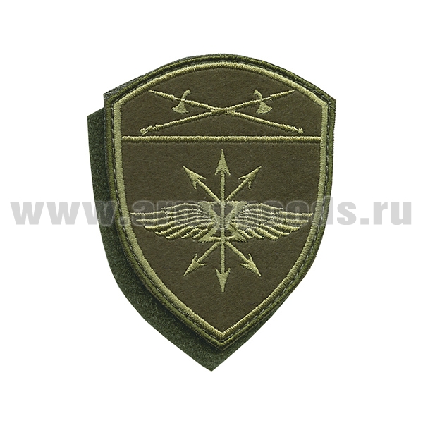 Шеврон вышит. Росгвардия Уральский ВО (В/ч связи) полевой на липучке