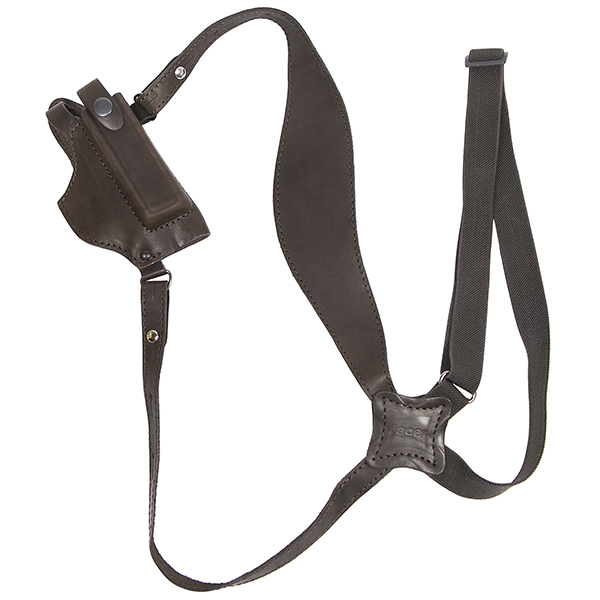 Кобура оперативная под ПМ горизонтальная (с запасной обоймой на кобуре) ОК-24 коричневая