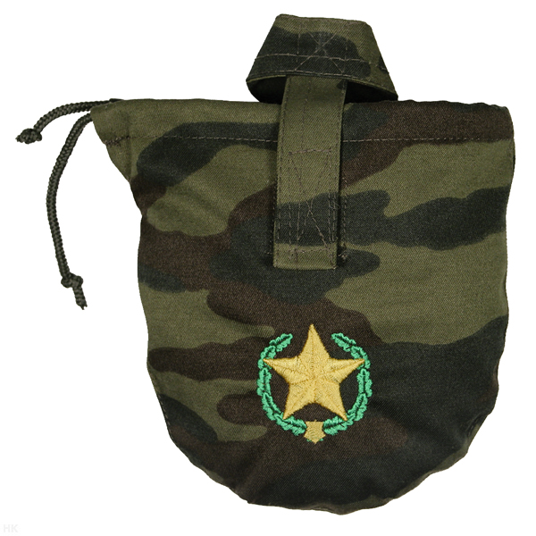 Чехол для фляги армейской (ткань "флора") вышитый Сухопутные войска (эмблема ст/обр)