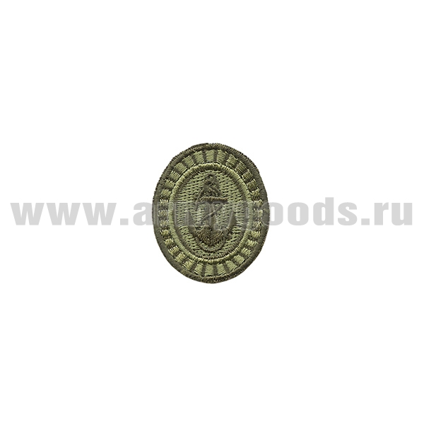 Шеврон вышит. Кокарда ВМФ РФ р/с (защитная)