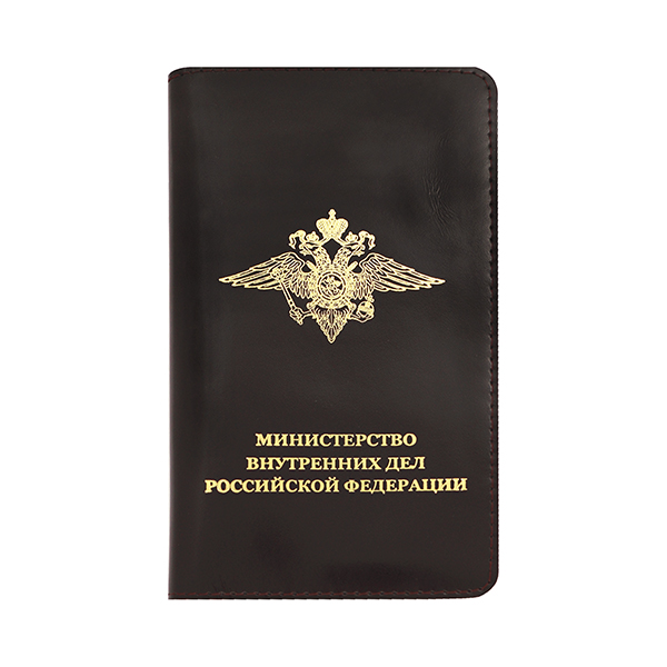 Визитница (кожа) вертикальная МВД РФ