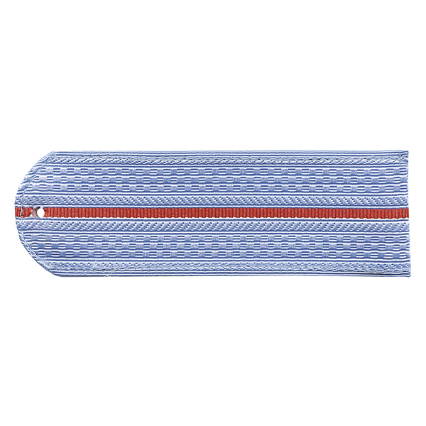 Погоны серо-голубые 1 красн. пр. без канта (Полиция (ОВД) на рубашку) нов/обр (на пластике)