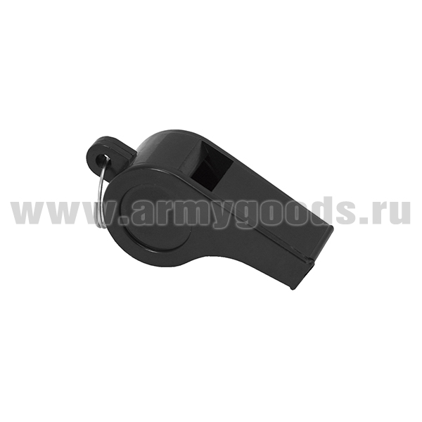 Свисток пластмассовый черный (бол)