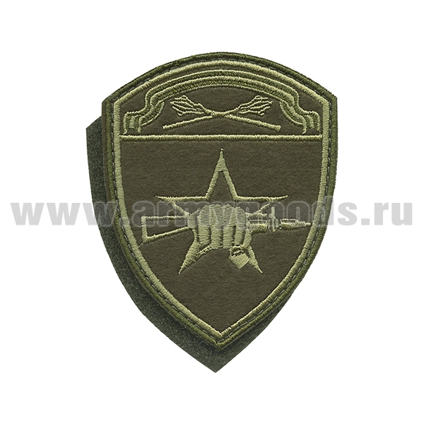 Шеврон вышит. Росгвардия Оршанско-Хинганский ВО (Спецназ) полевой на липучке