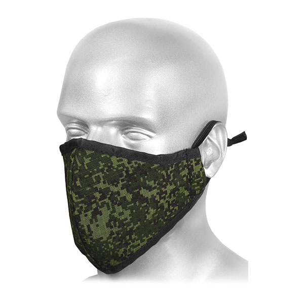 Маска тканевая двухслойная (с карманом) "Бульдог" русская цифра