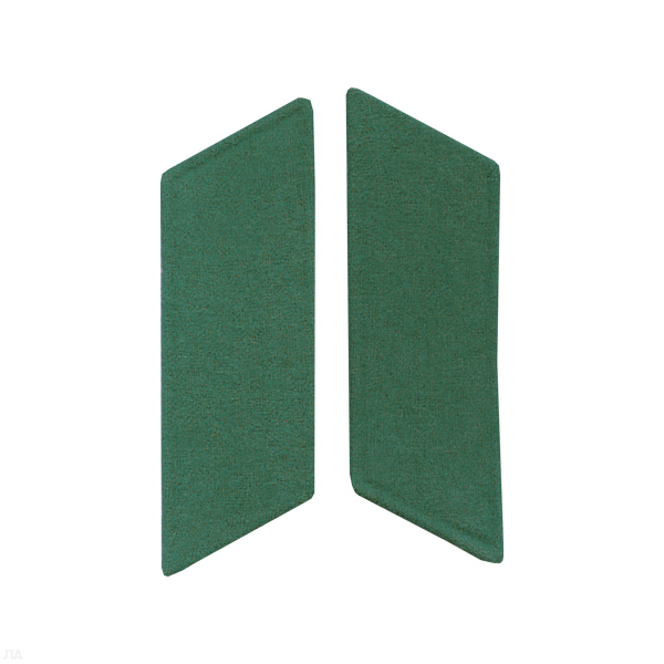 Петлицы на воротник суконные без мет. основы (зеленые)