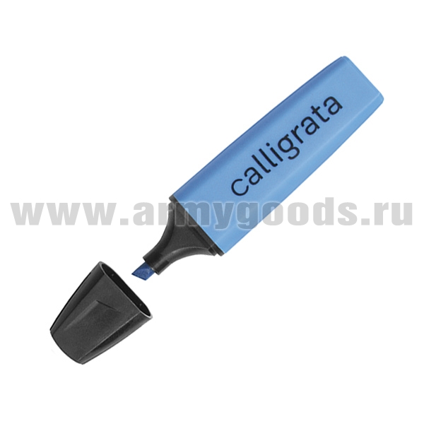 Маркер-текстовыделитель голубой