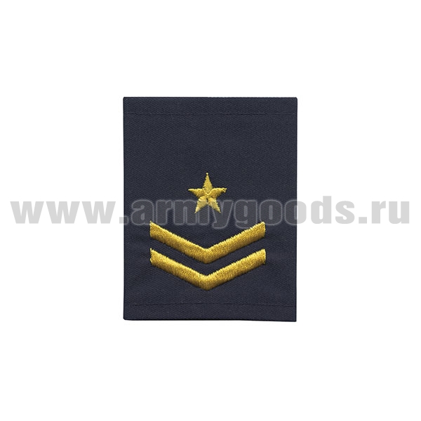 Ф/пог. Метрополитен (синие) вышит. желт. (2 лычки 1 звезда)