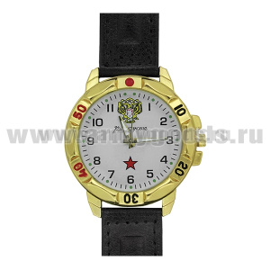 Часы наручные Командирские с орлом РФ (цвета циферблата и ремешка в ассортименте) Китай