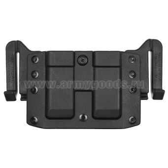 Подсумок тактический под 2 магазина ПМ (ударопрочный полиамид) черный