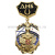 Медаль ДМБ с подковой ВМФ с накл. орлом РФ