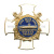 Значок мет. 100 лет подводному флоту России (бел. крест) лат.