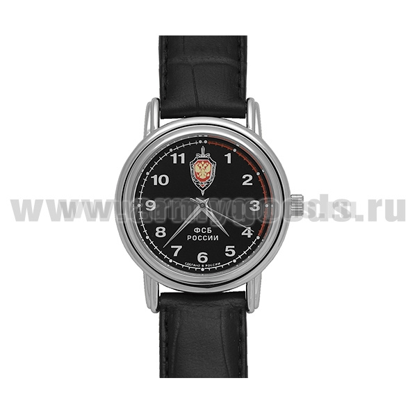 Часы наручные кварцевые "Слава" ФСБ России (цвета циферблата и ремешка в ассортименте)
