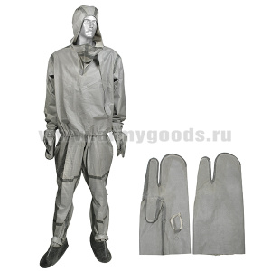 Костюм химзащиты Л-1 (куртка, брюки, 2 пары рукавиц) 