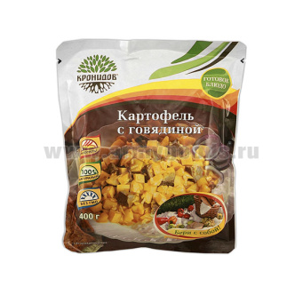 Консервы обеденные Картофель с говядиной (300 г) (готовое блюдо в фольге) до 07.2025 и ранее