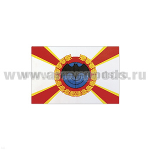 Флаг Военной разведки РФ (летучая мышь, белый фон) (70х140 см)