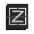 Шеврон вышит. Z в квадрате (черный фон, белая вышивка) с доп. полем, на липучке  