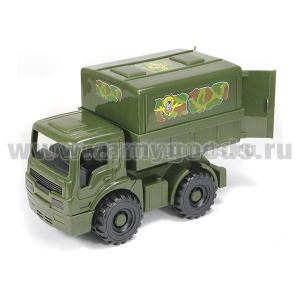Игрушка пластмассовая Фургон "Армейский" (220x110x150 мм)