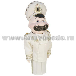Кукла под бутылку (высота 52 см) ВМФ (в кремовой форме)