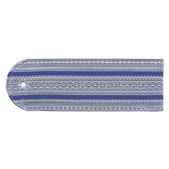 Погоны серо-голуб. 2 васильк. пр. без канта Юстиция н/о на рубашку (на пластике)