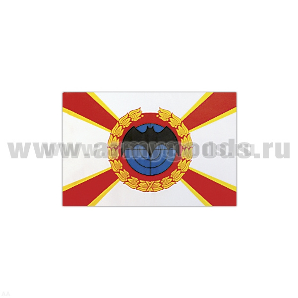 Флаг Военной разведки РФ (летучая мышь, белый фон) (30х45 см)