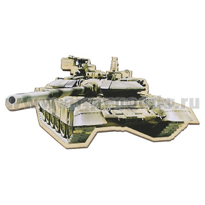 Магнит деревянный Танк Т-90