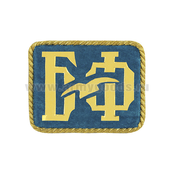 Погончики БФ (на голубом фоне) с золотым люрексным кантом