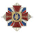 Значок мет. 100 лет КС 1909-2009 (красн. крест, заливка смолой с накл.)