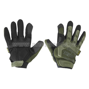 Перчатки тактические Mechanix Wear M-Pact с накладками из термопластичной резины оливковые