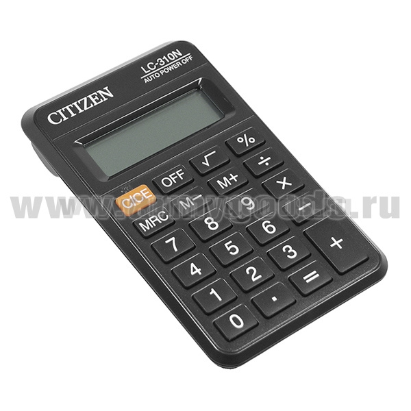 Калькулятор электронный карманный (электропитание : батарея)