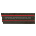 Погоны оливк. 2 красн. пр. (со скосом) 15,5 см пластик