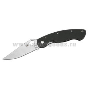 Нож Spyderco раскладной (стальной, рукоятка - черный пластик)