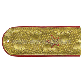 Погоны Полиции (ОВД) генерал-майор (парадные) золотые с красн. кантом