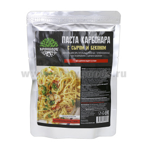 Консервы обеденные Паста карбонара с сыром и беконом (300 г) (готовое блюдо в фольге) до 07.2025 и ранее