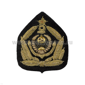 Кокарда канит. лат. Морской флот (герб СССР, 5 листиков)